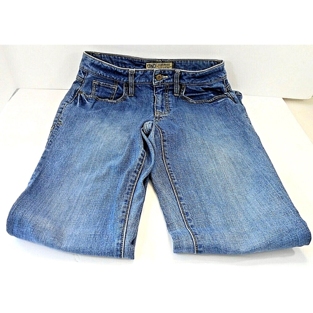 Blue Women's Jeans Old Navy denim OND Just Below Waist Curvy Boot-Cut Jeans